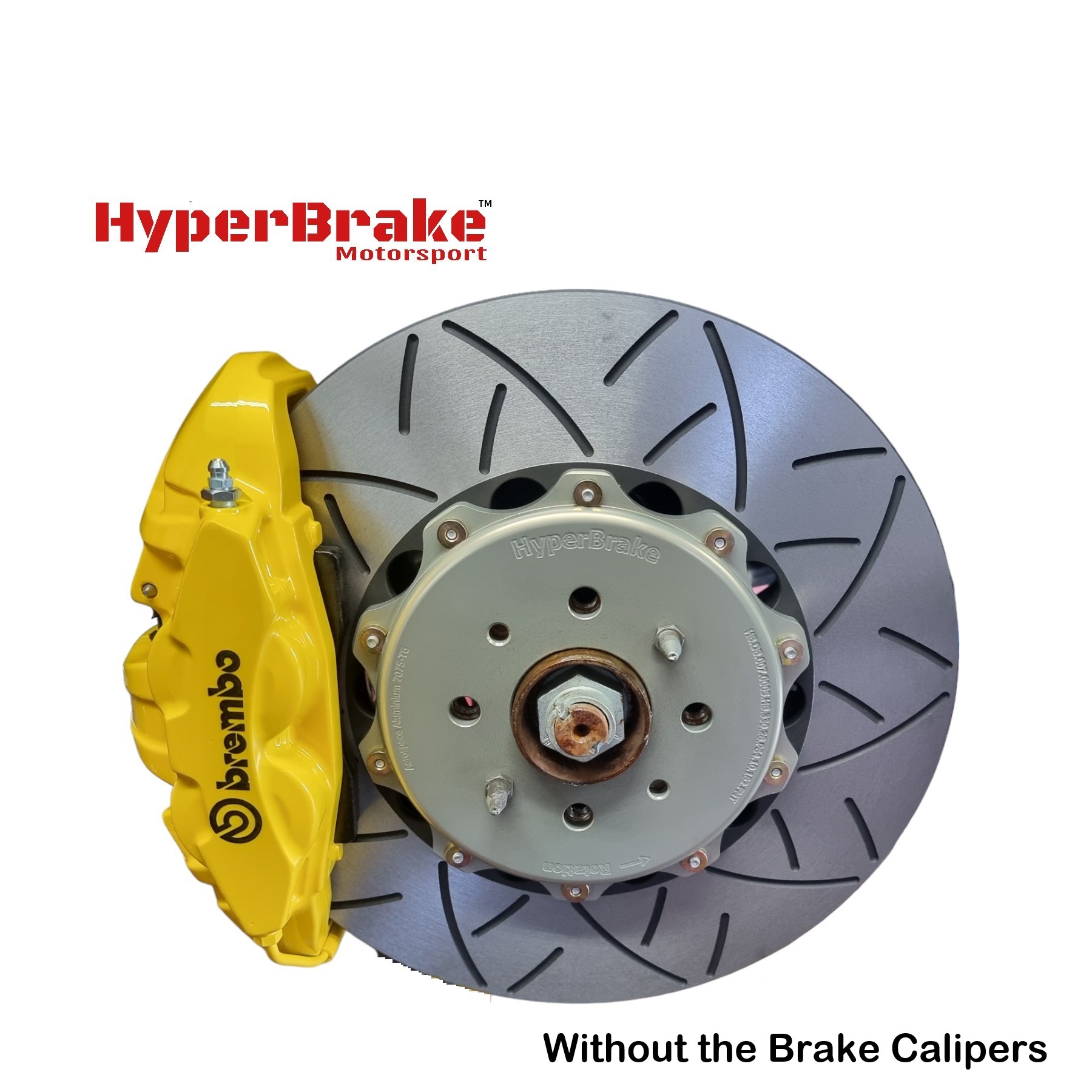 HyperBrake Motorsport Front 4pot Big Brake Kit without calipers for Fiat Bravo II  for Brembo calipers from Alfa Romeo Giulia Veloce and 2-Piece Full Floating Brake Rotors 330x28mm